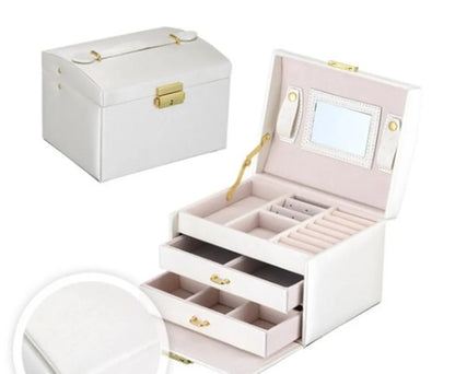 Fashion Solid Color Leather Jewelry Boxes 1 Piece