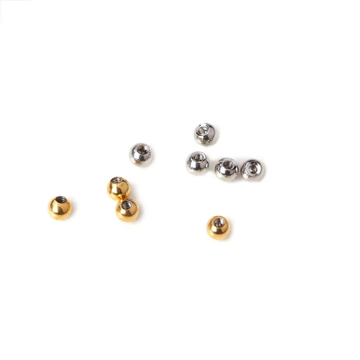 1 Piece 316 Stainless Steel  Solid Color Beads Ear Bone Stud Round Ball