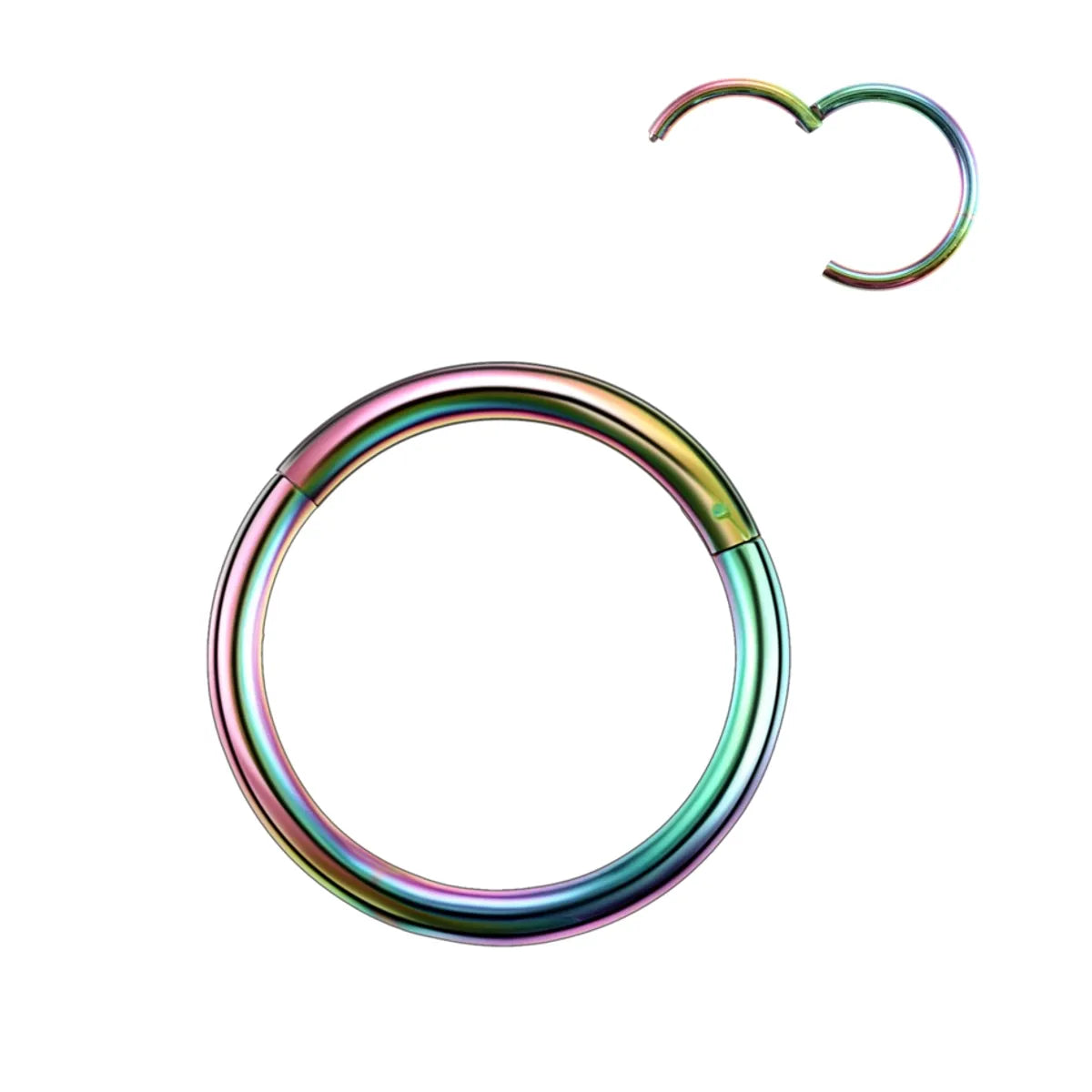 1 Piece Fashion Solid Color Plating Metal Nose Ring