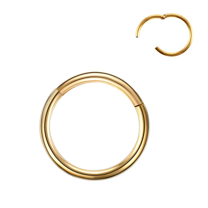 1 Piece Fashion Solid Color Plating Metal Nose Ring