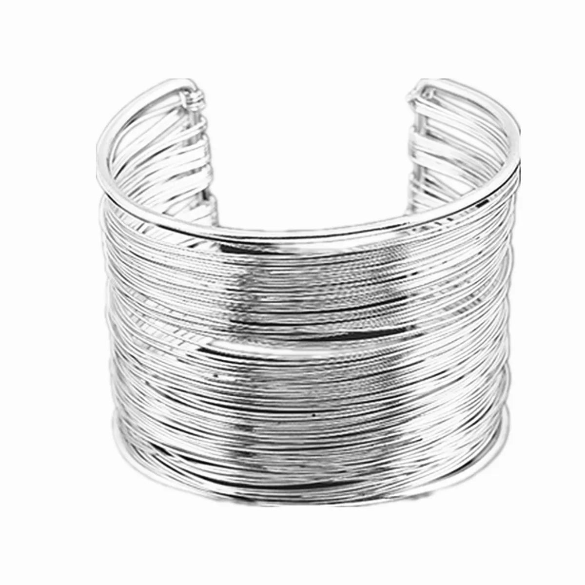 Fashion Solid Color Metal Plating Women'S Bangle 1 Piece