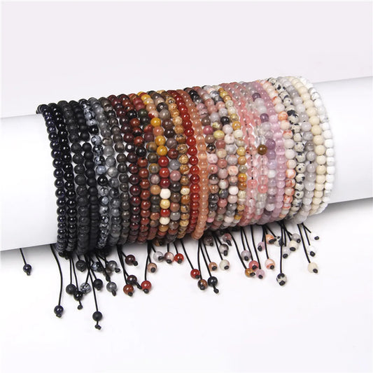 Fashion Solid Color Natural Stone Beaded Bracelets 1 Piece