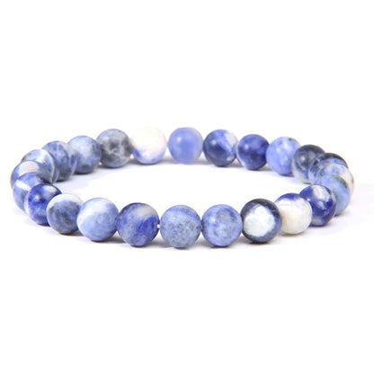 Fashion Solid Color Natural Stone Beaded Bracelets