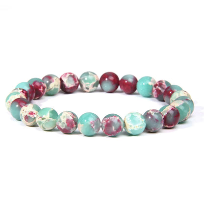 Fashion Solid Color Natural Stone Beaded Bracelets