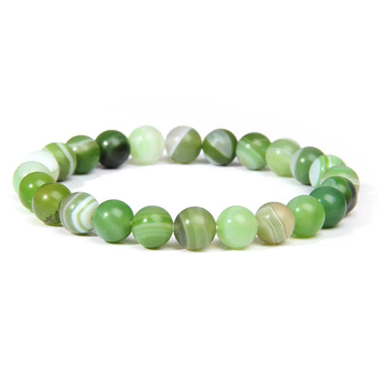 Fashion Solid Color Natural Stone Beaded Bracelets