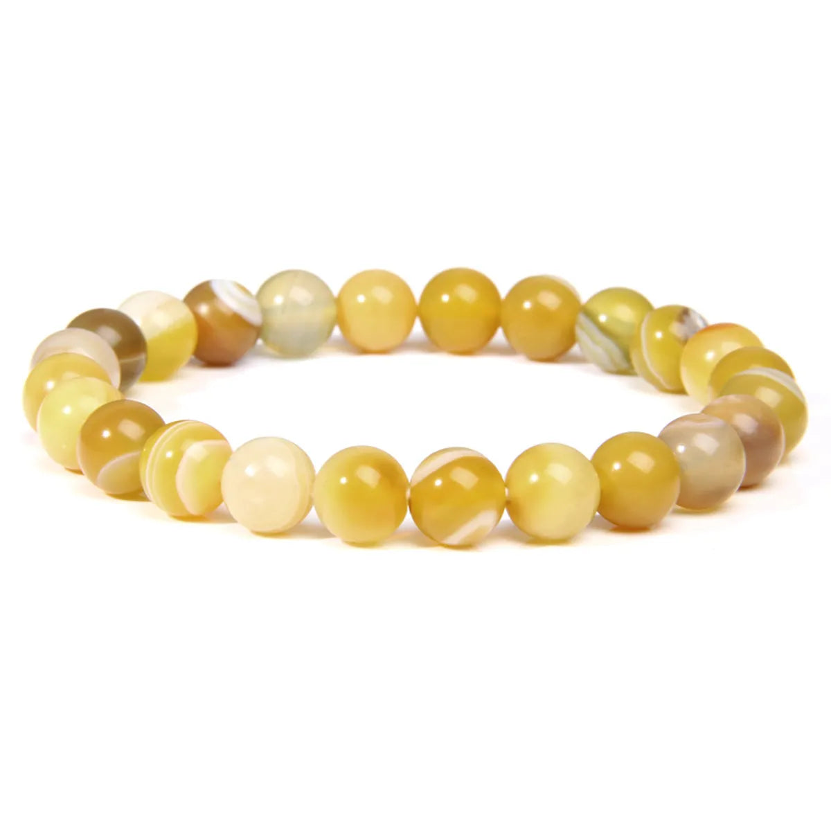 Fashion Solid Color Natural Stone Beaded Bracelets