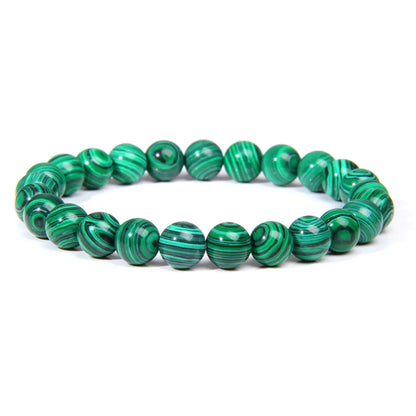 Fashion Solid Color Natural Stone Beaded Bracelets