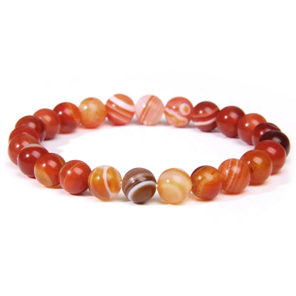 Fashion Solid Color Natural Stone Beaded Bracelets