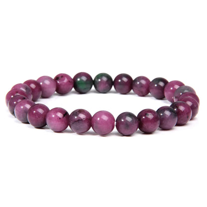 Fashion Solid Color Natural Stone Beaded Bracelets