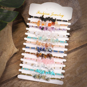 Fashion Solid Color Natural Stone Beaded Bracelets