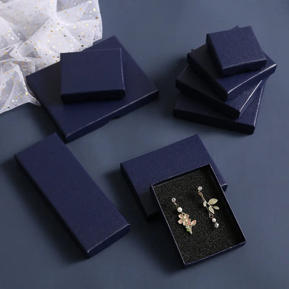 Fashion Solid Color Paper Jewelry Boxes 1 Piece