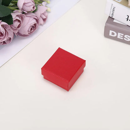 Fashion Solid Color Paper Jewelry Boxes 1 Piece