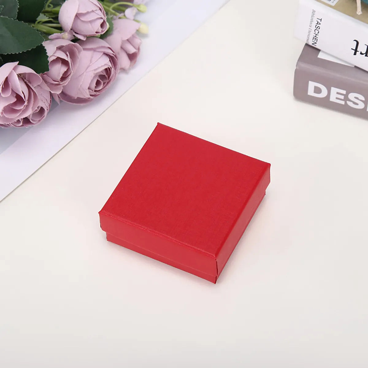 Fashion Solid Color Paper Jewelry Boxes 1 Piece