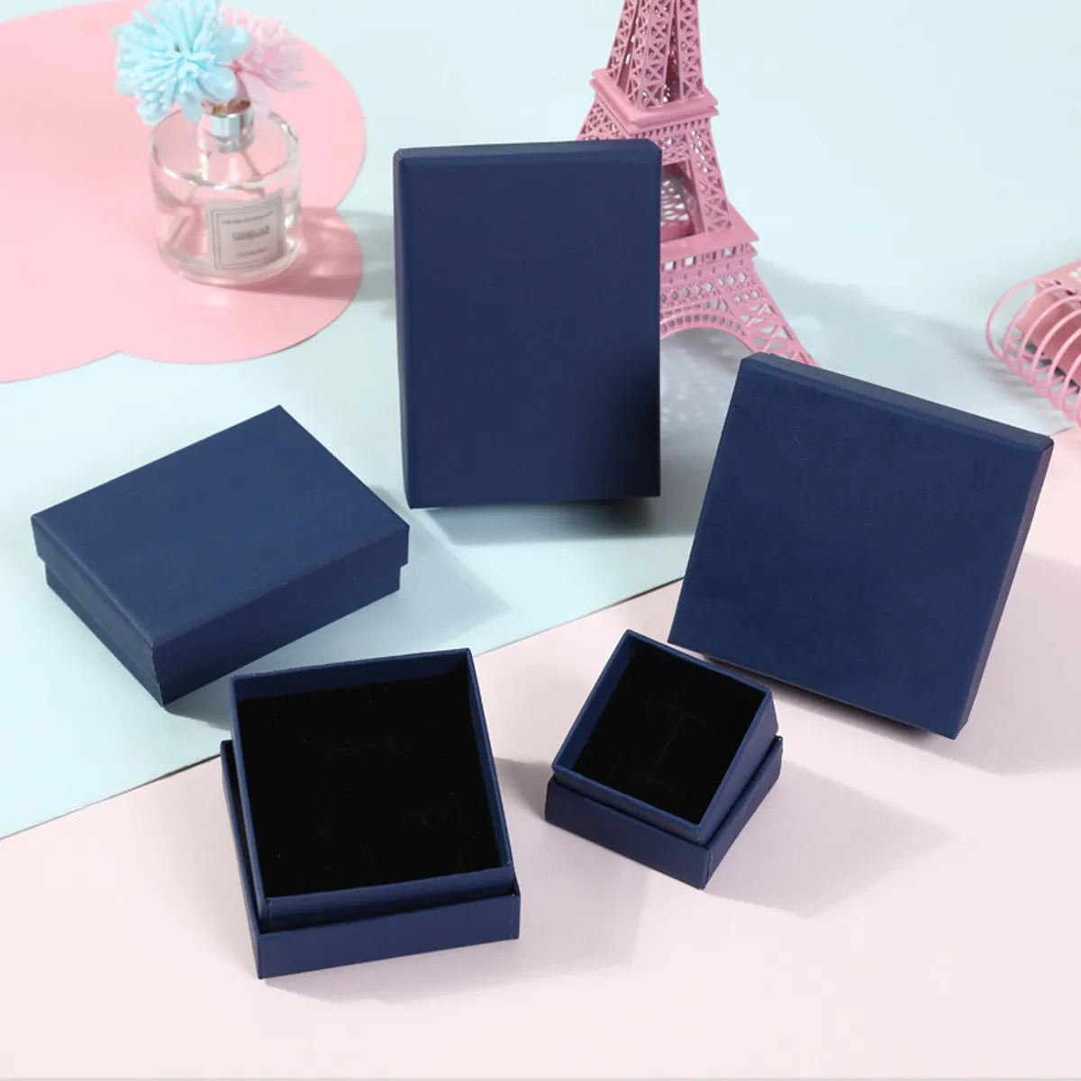 Fashion Solid Color Paper Jewelry Boxes 1 Piece