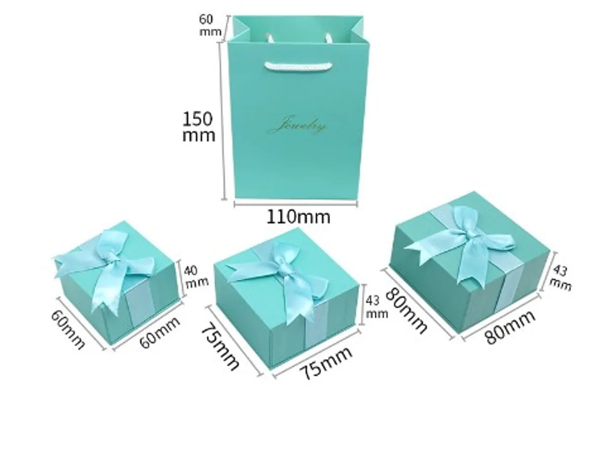 Fashion Solid Color Paper Jewelry Boxes