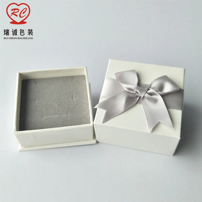 Fashion Solid Color Paper Jewelry Boxes