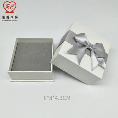 Fashion Solid Color Paper Jewelry Boxes