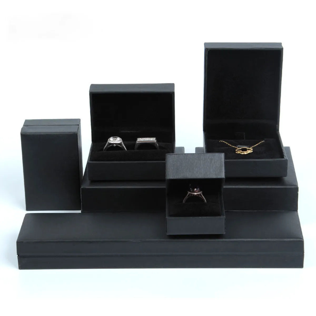 Fashion Solid Color Paper Jewelry Boxes