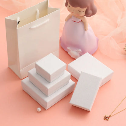 Fashion Solid Color Paper Jewelry Boxes