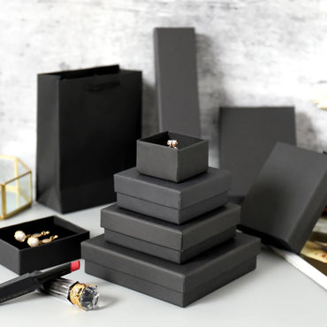 Fashion Solid Color Paper Jewelry Boxes