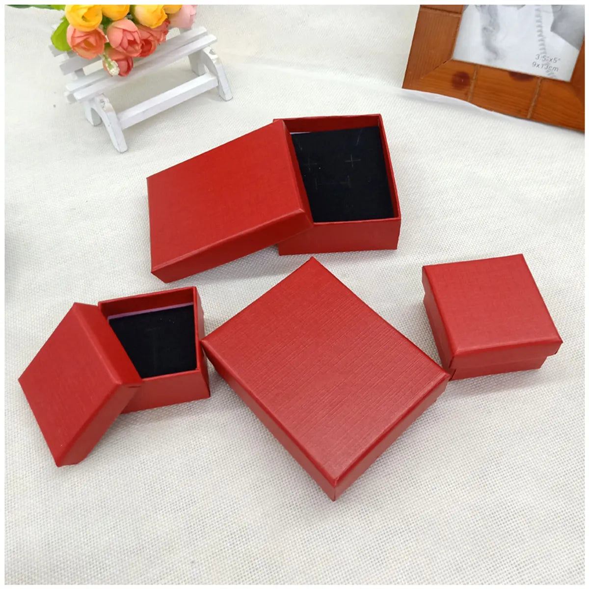 Fashion Solid Color Paper Jewelry Boxes