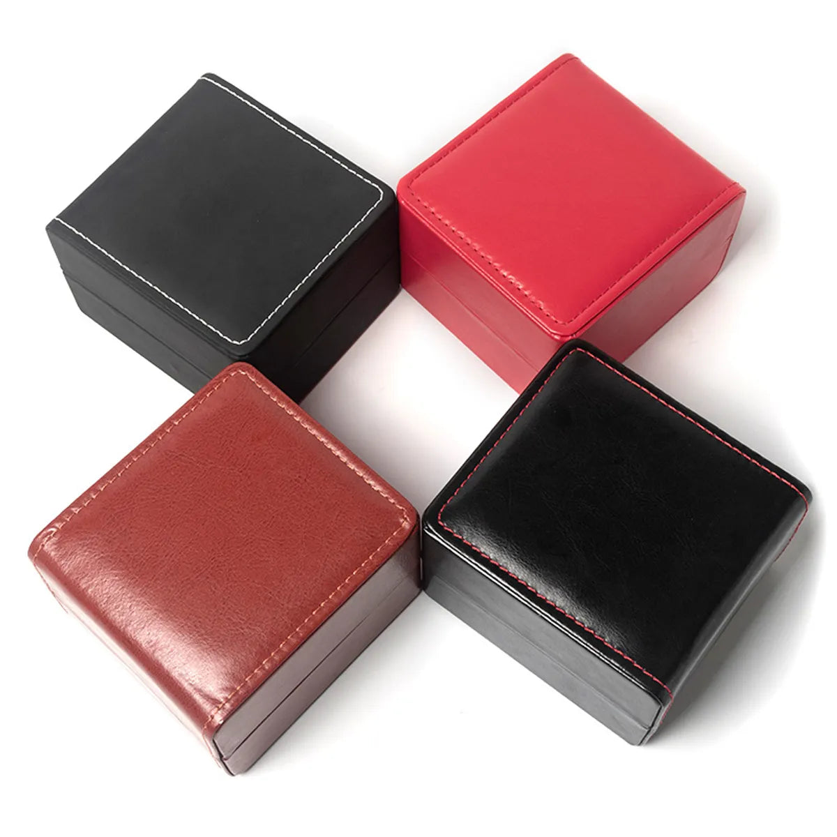 Fashion Solid Color Plastic Jewelry Boxes 1 Piece