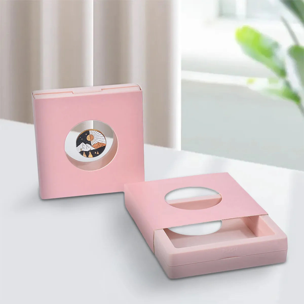 Fashion Solid Color Plastic Paper Jewelry Boxes