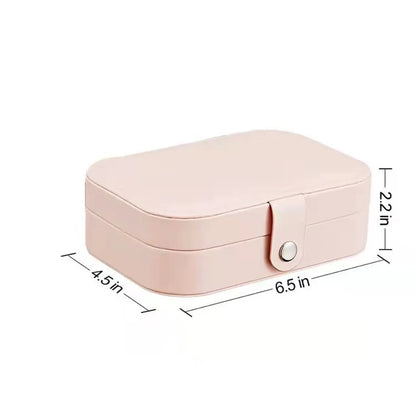 Fashion Solid Color Pu Jewelry Boxes