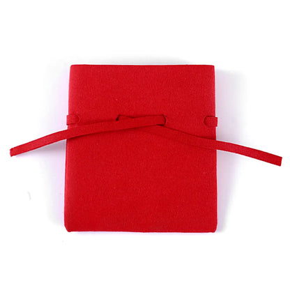 Fashion Solid Color Pu Jewelry Packaging Bags