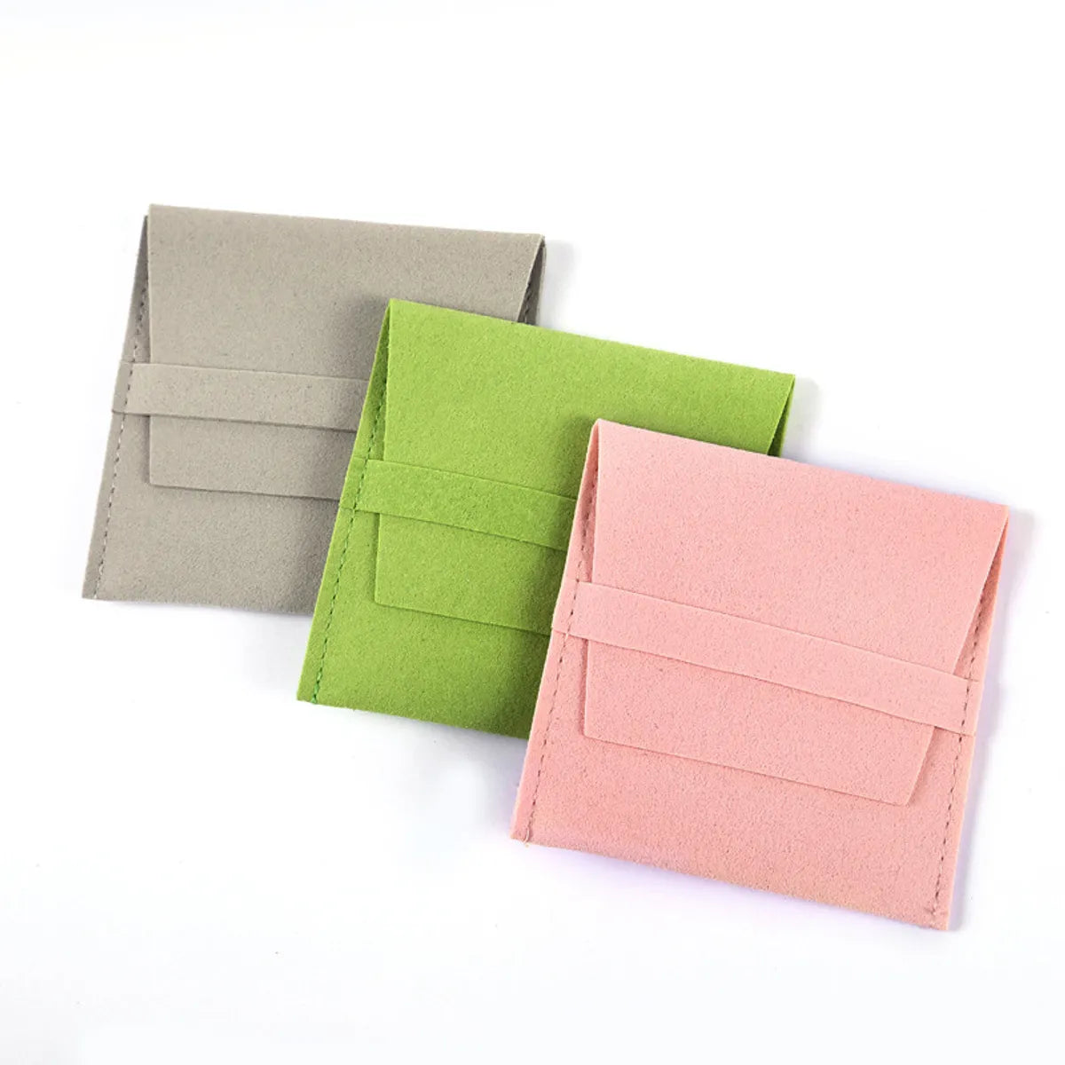 Fashion Solid Color Pu Jewelry Packaging Bags