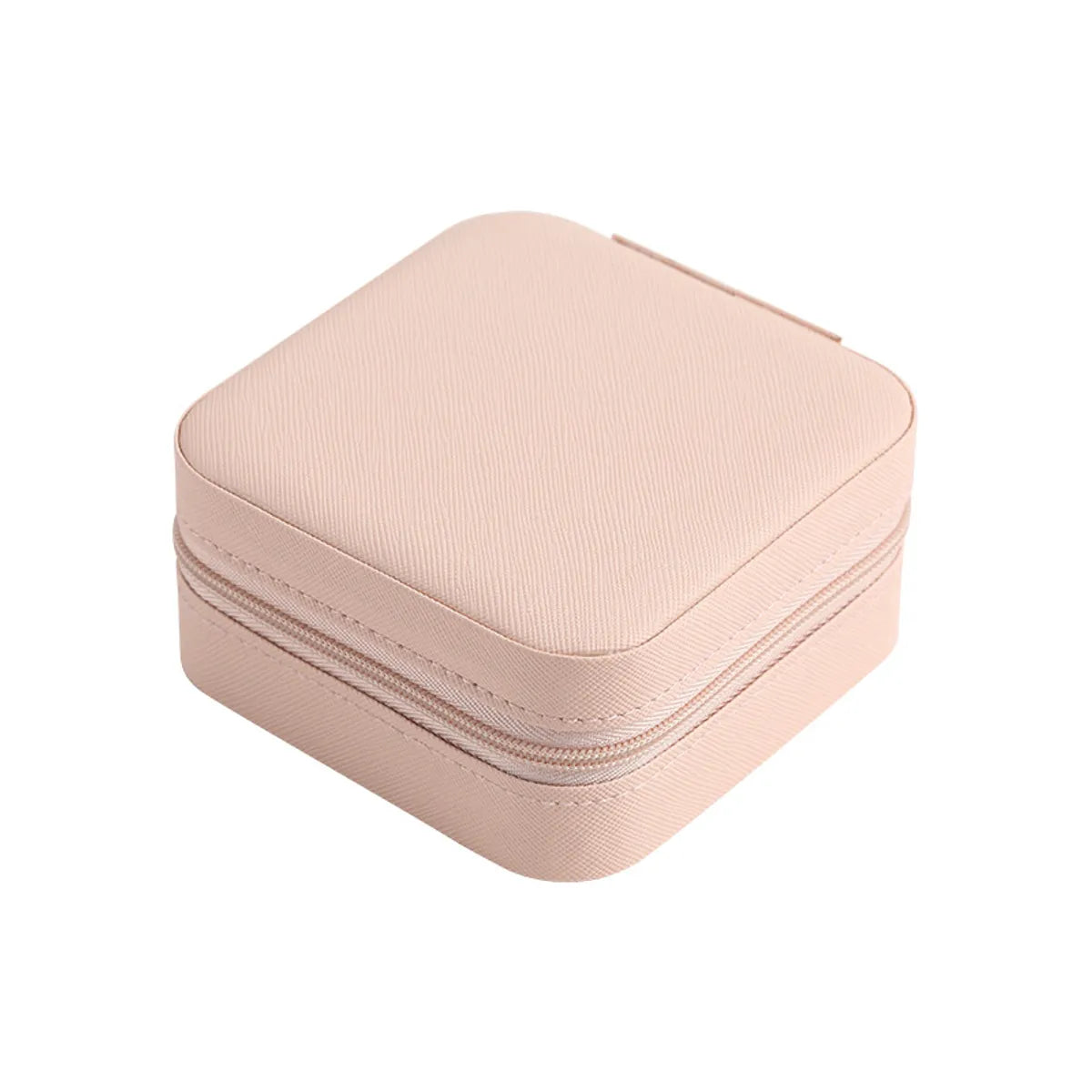 Fashion Solid Color PU Leather Flannel Jewelry Boxes