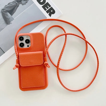 Fashion Solid Color Pu Leather   Phone Cases