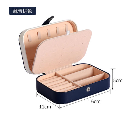 Fashion Solid Color Pu Leather Jewelry Boxes 1 Piece