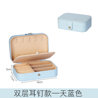 Fashion Solid Color Pu Leather Jewelry Boxes 1 Piece