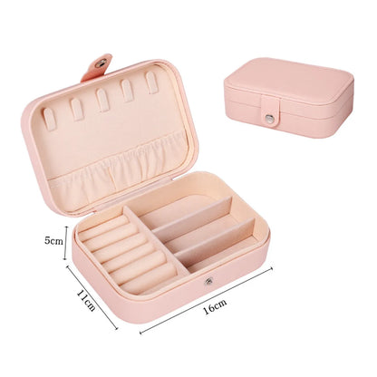 Fashion Solid Color Pu Leather Jewelry Boxes 1 Piece