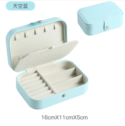 Fashion Solid Color Pu Leather Jewelry Boxes 1 Piece