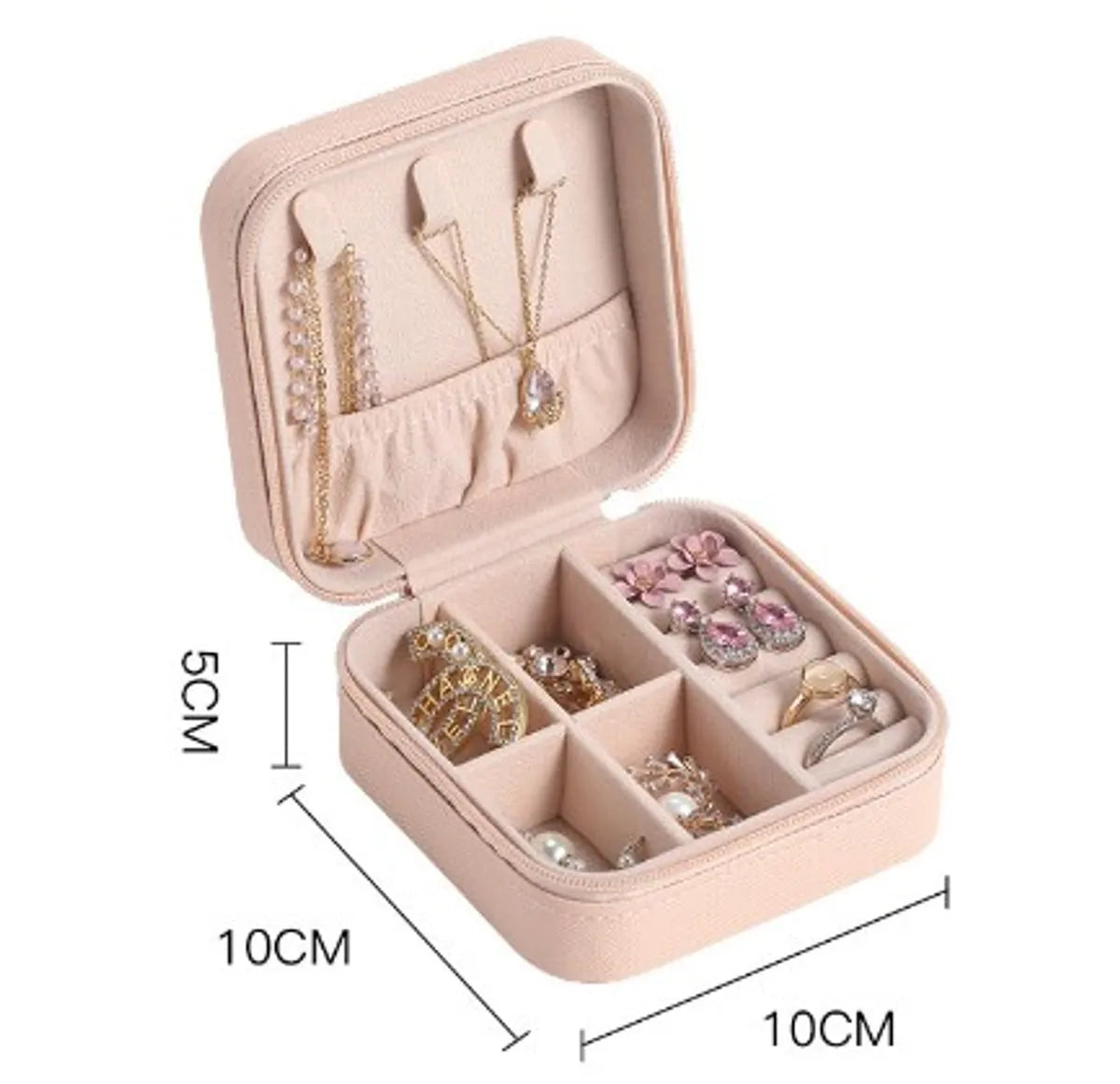 Fashion Solid Color Pu Leather Jewelry Boxes