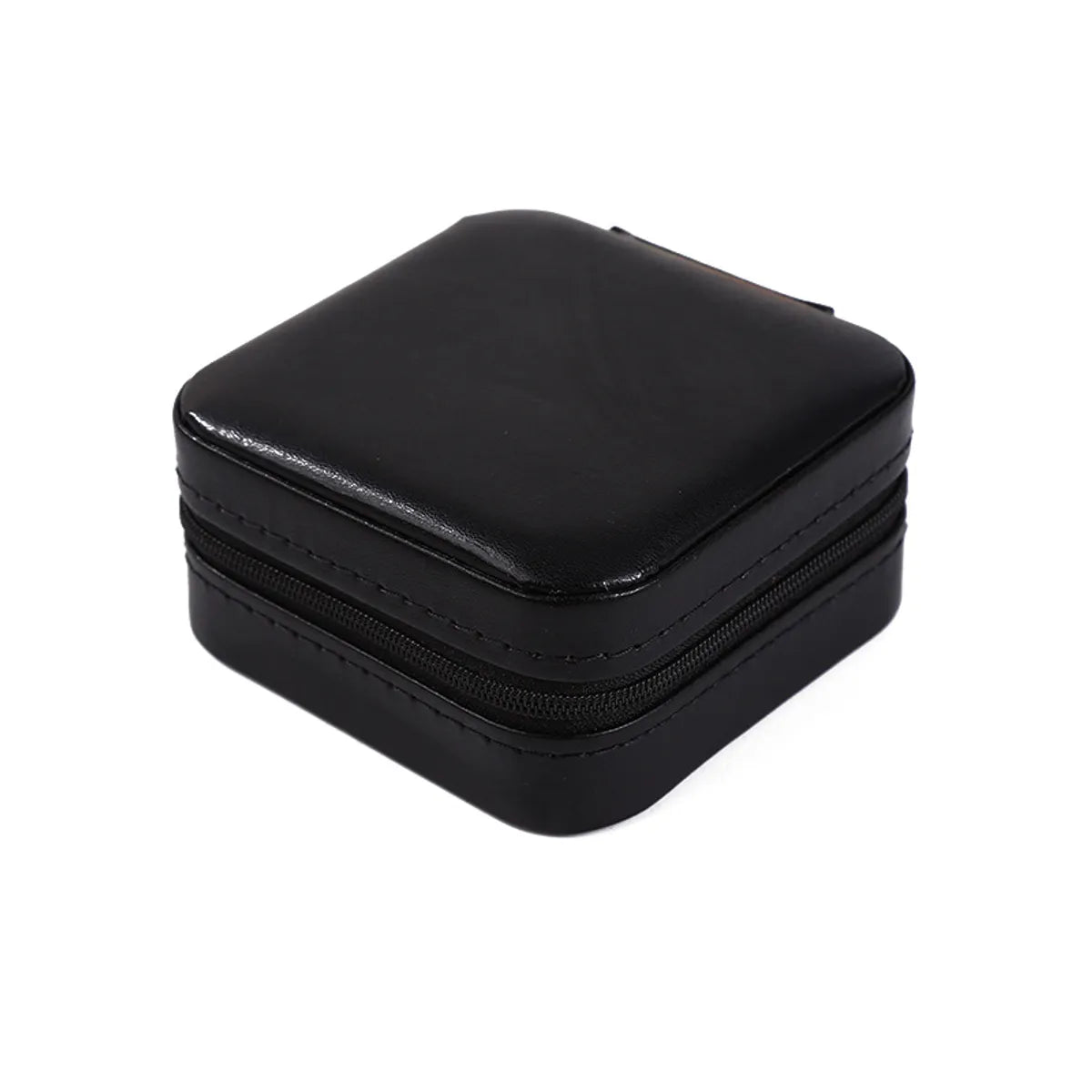 Fashion Solid Color Pu Leather Jewelry Boxes