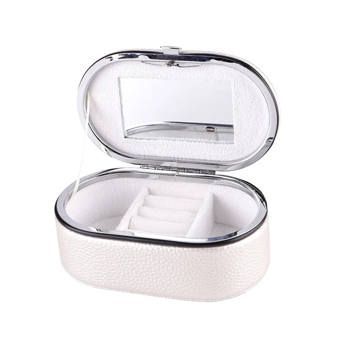 Fashion Solid Color Pu Leather Jewelry Boxes