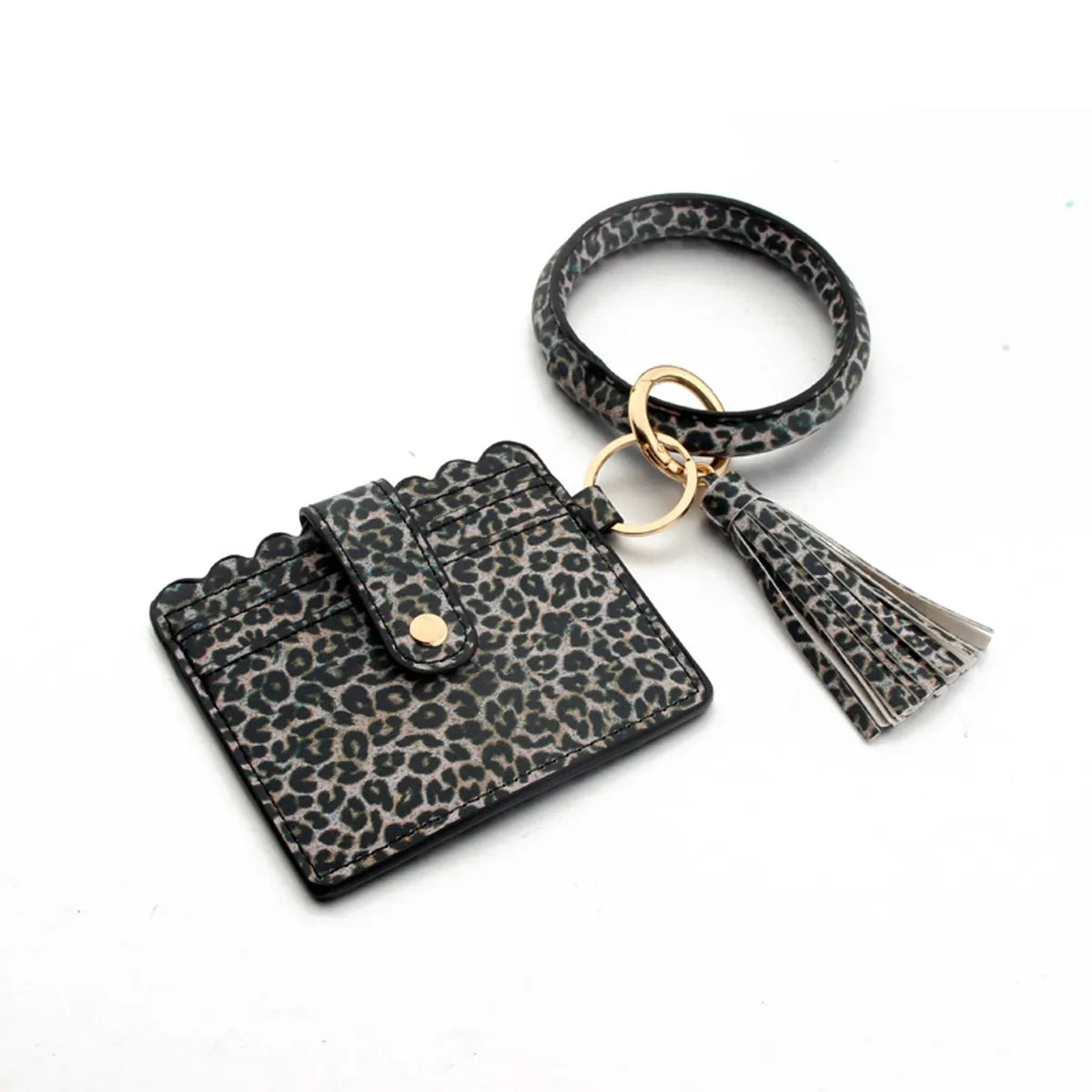 Fashion Solid Color Pu Leather Women'S Bag Pendant Keychain 1 Piece