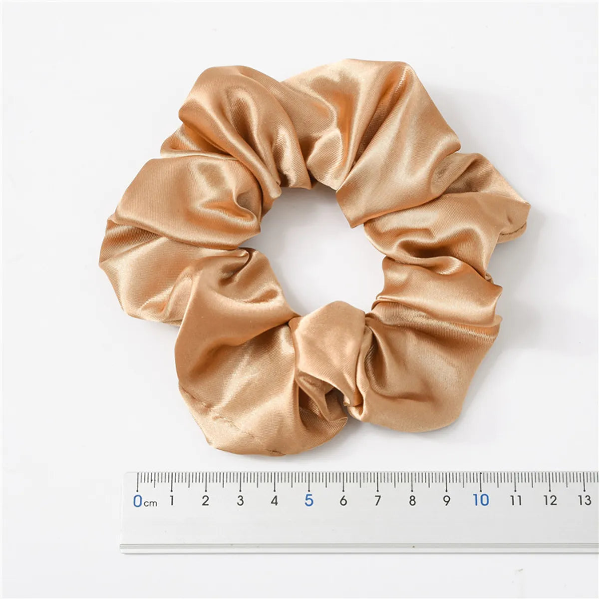 Women'S Fashion Solid Color Satin Cloth Handmade Hair Tie