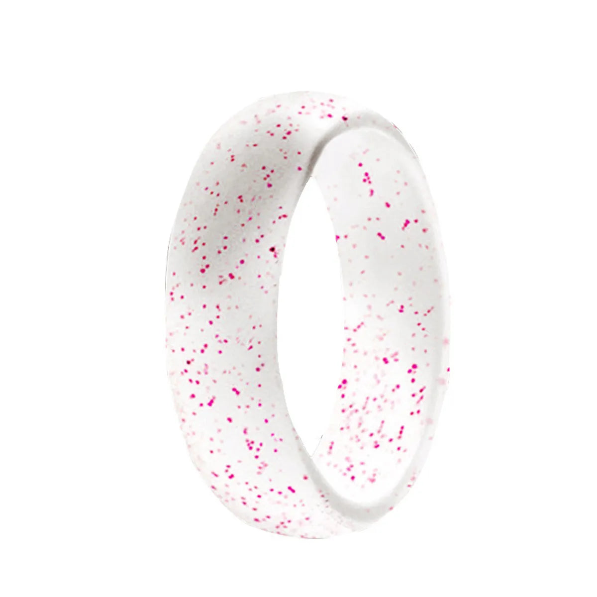 Fashion Solid Color Silica Gel Sequins Rings