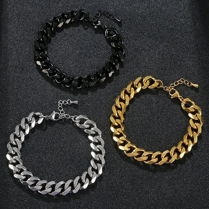 Fashion Solid Color Stainless Steel Bracelets 1 Piece