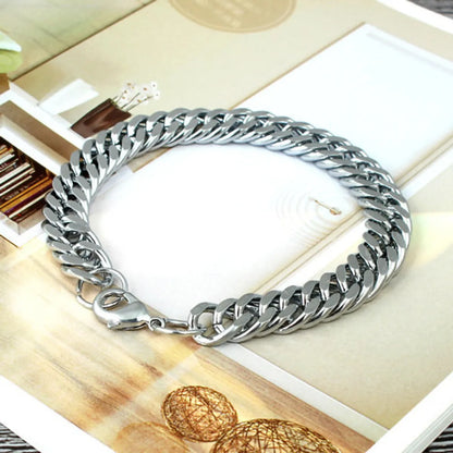 Fashion Solid Color Stainless Steel Bracelets 1 Piece