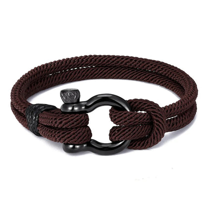 Fashion Solid Color Stainless Steel Braid Men'S Bracelets