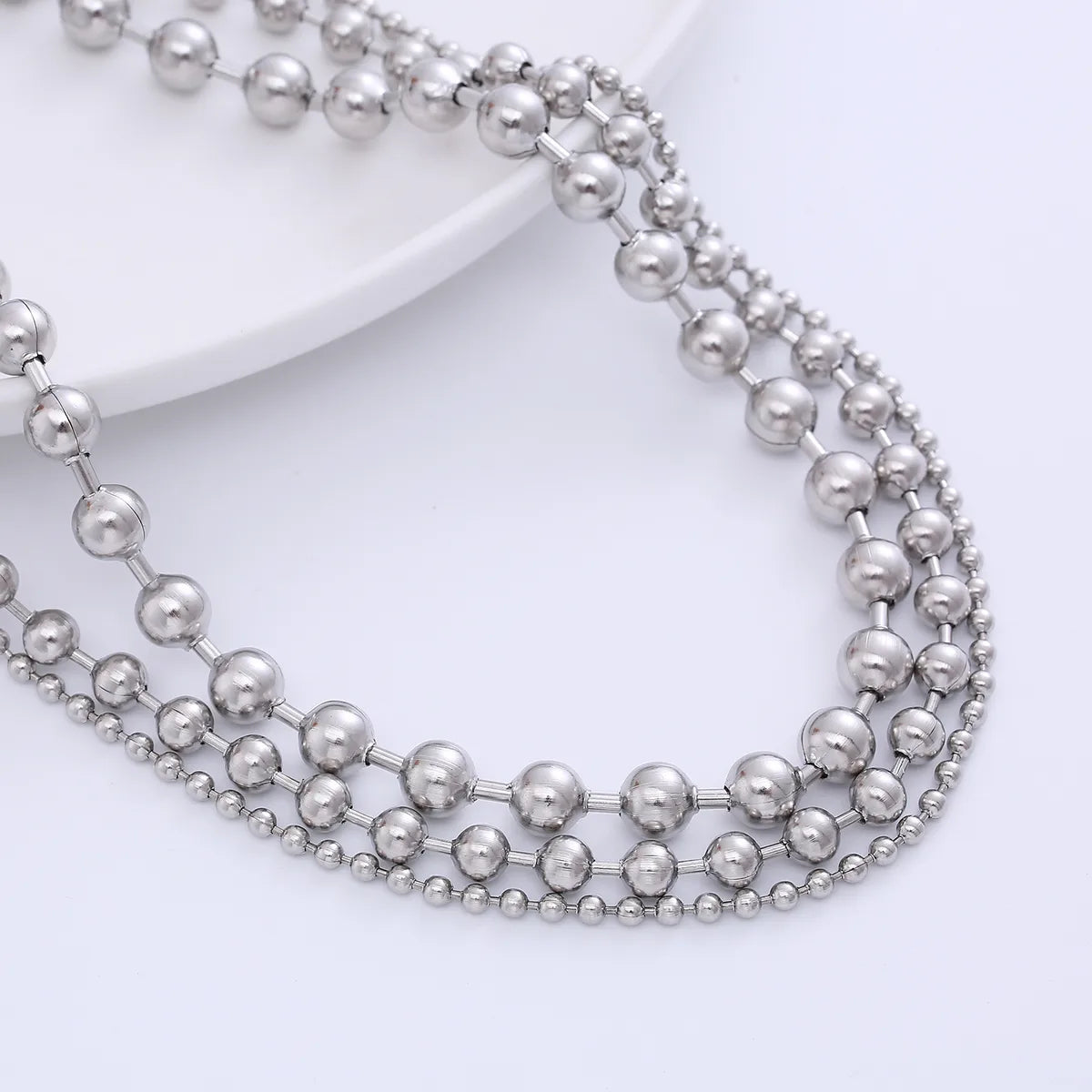 Fashion Solid Color Stainless Steel Necklace