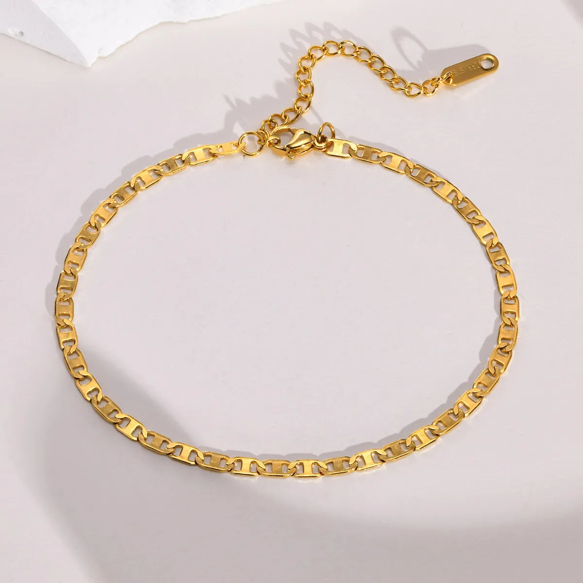 Fashion Solid Color Stainless Steel Plating Anklet