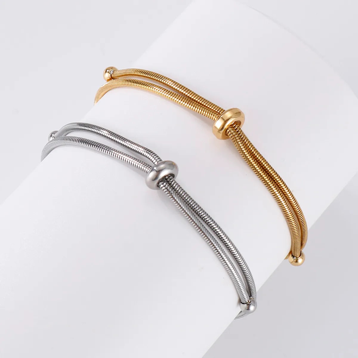 Fashion Solid Color Stainless Steel Plating Bracelets 1 Piece