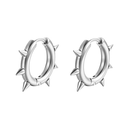 1 Piece Fashion Solid Color Plating Stainless Steel Earrings