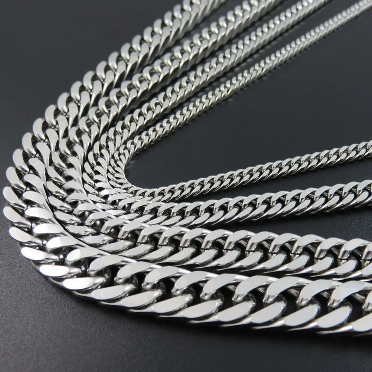 Fashion Solid Color Stainless Steel Plating Necklace 1 Piece